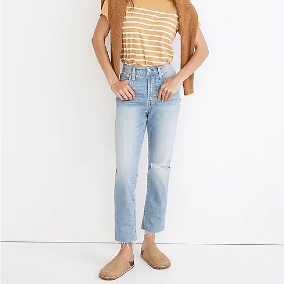 Madewell Denim - Madewell Light Wash Straight Leg Jeans